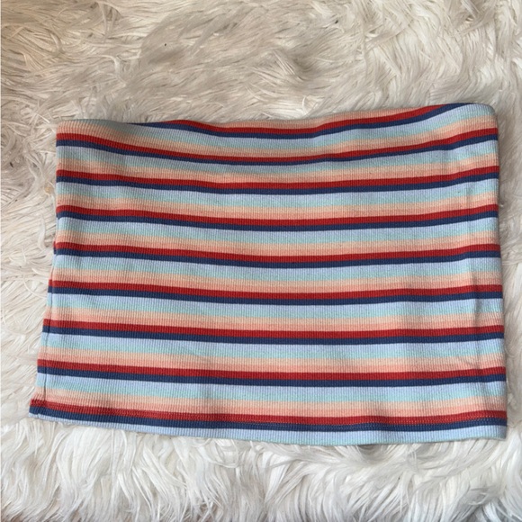 Striped American Eagle Tube Top - Picture 1 of 4